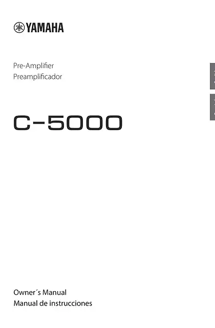 yamaha雅马哈C-5000 Owner’s Manual